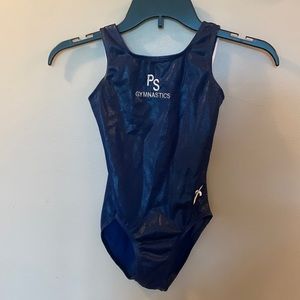 GK Elite: gymnastics leotard  (size large)